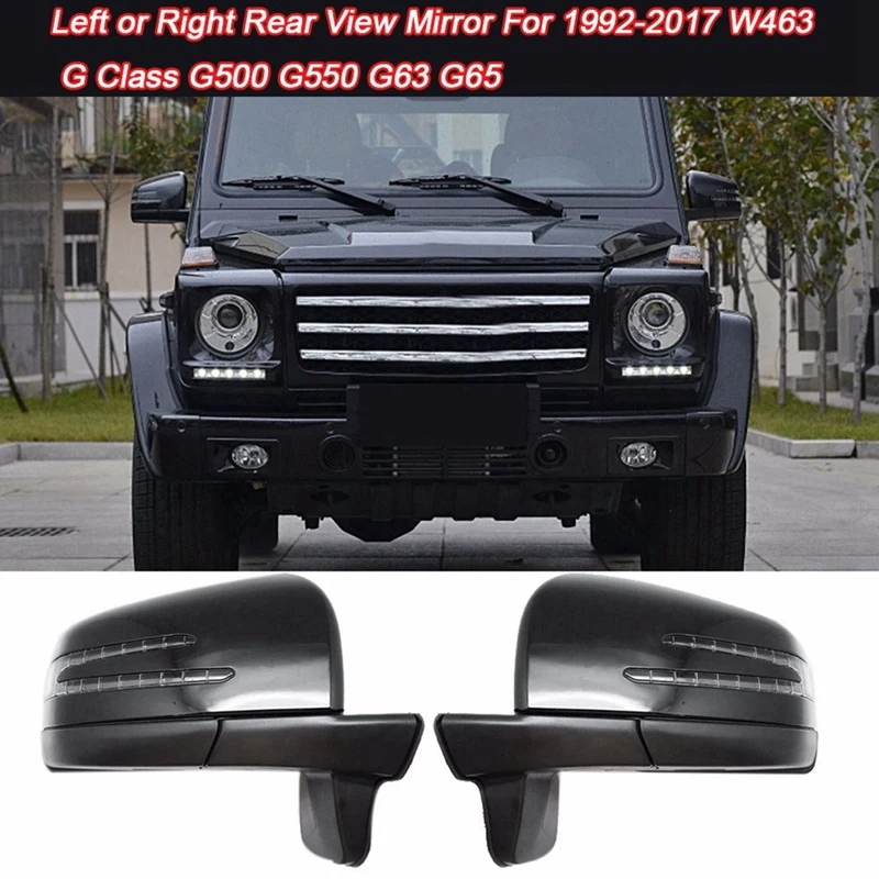 Auto Folding Heating Blind-Spot Lamp Rearview Mirror Assembly For Mercedes-Benz 92-18 W463 G500 G550 G55 G63 G65