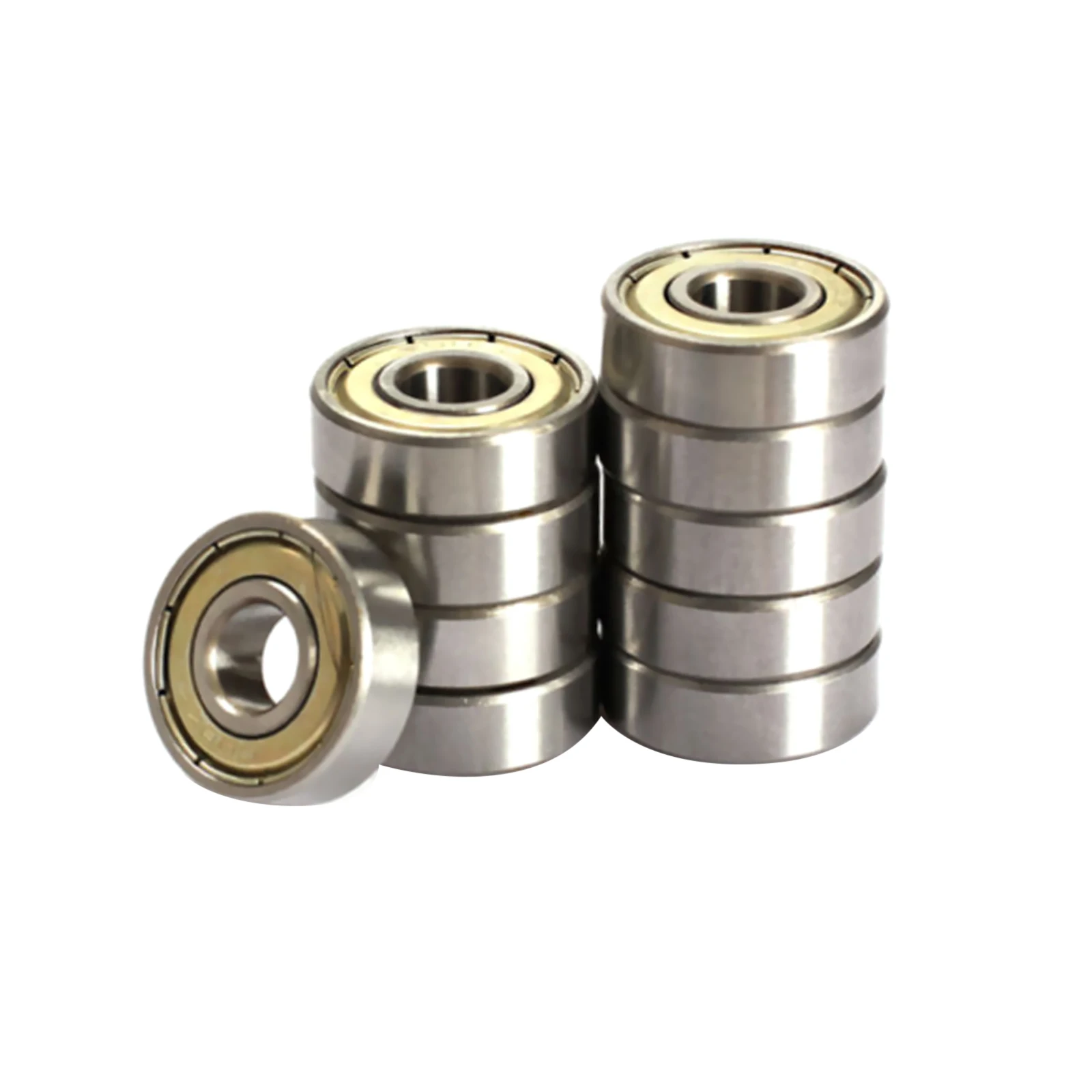 608ZZ Ball Bearing 10Pcs Carbon Steel 8mm x 22mm x 7mm Double Shielded Deep Groove for Skateboard Roller