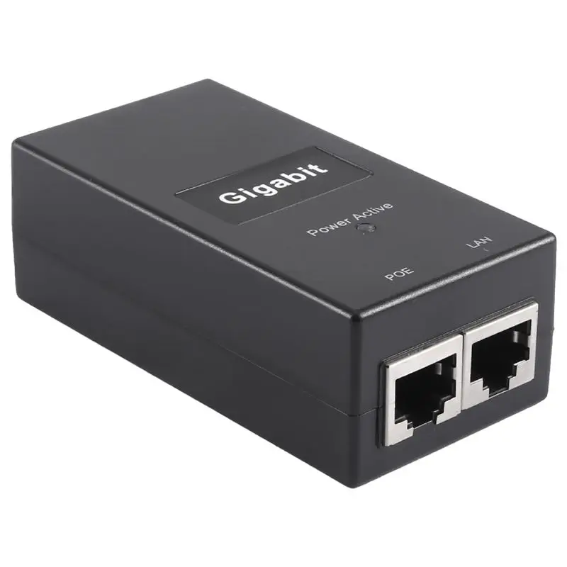 A29F-Gigabit POE Injector 10/100/1000Mbps/1G/2G Compatible IEEE802.3Af/At Passive Power Supply For POE Device
