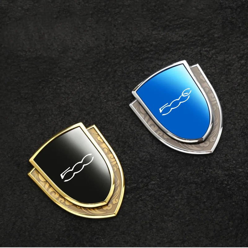 

Car Body Side Logo Sticker Car Styling Shield Emblem Badge Auto Window Sticker for 500 500c 500e 500L Car Accessories