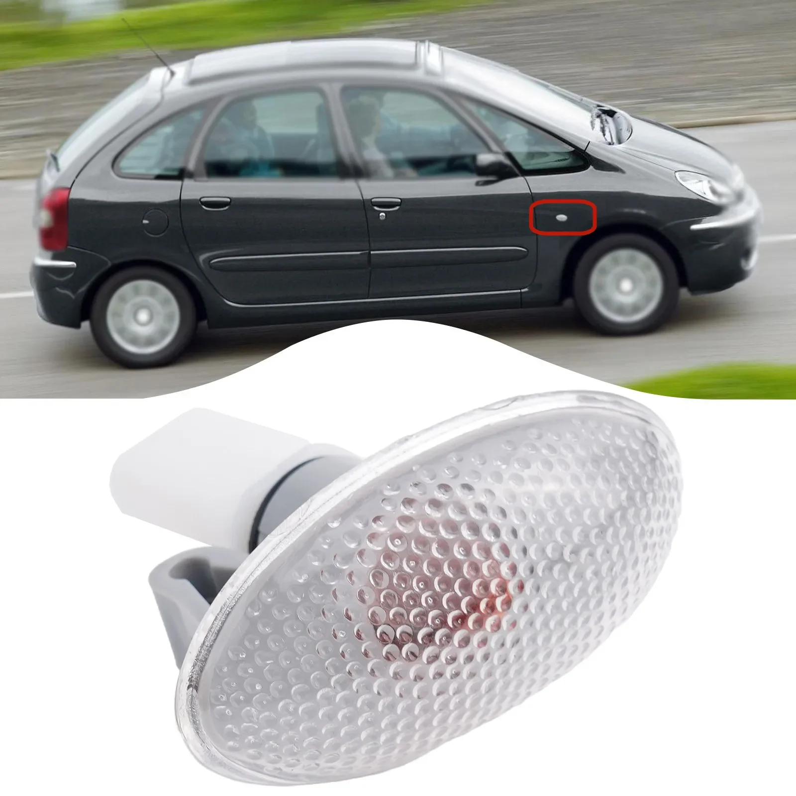 

LED Side Marker Lights Bright 12V 632574 Side Indicator Blinker Lamp For Peugeot For C5 For Xsara Turn Signal Light