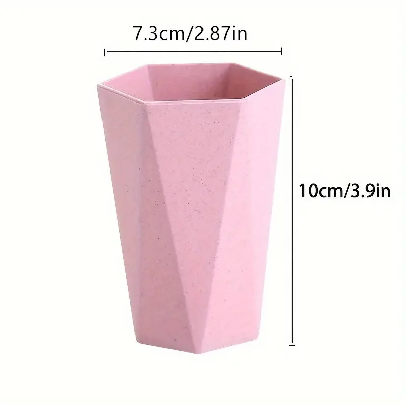 Diamond-Shaped Toothbrush Cup - 1Pc Stylish Bathroom Accessory for Gargling And Mouthwash - Ideal Gift for Holidays