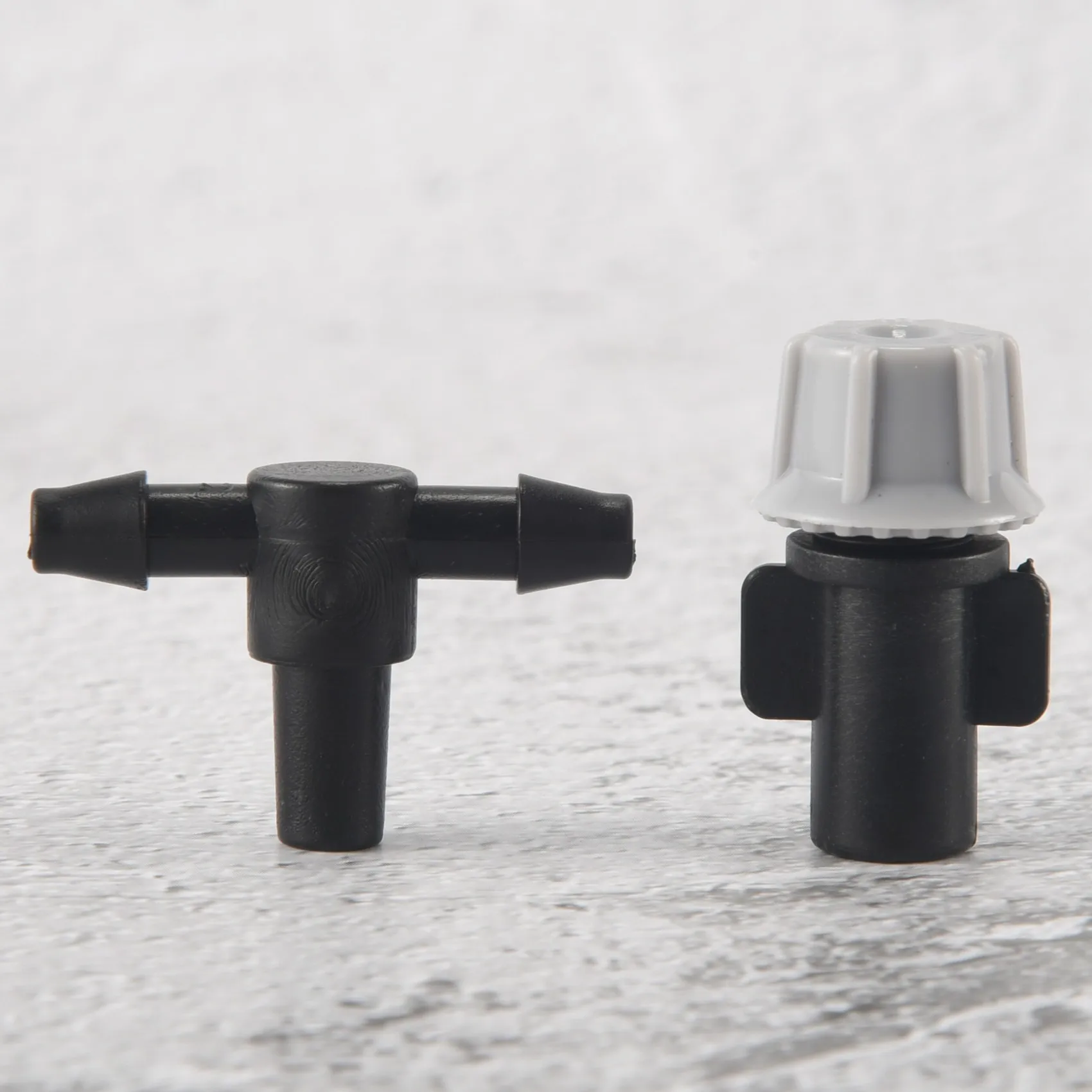 ABKJ-100Pcs(50 Pairs)Garden Irrigation Kit Adjustable Atomization Dripper Atomization Connection Tee Joint Water Irrigation Drip