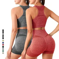 Yoga Set Gym Shorts Women Sport Bras Brassiere Workout Tops for Women Yoga Clothes Fitness Leggings Gym Set Seamless Yoga Sets