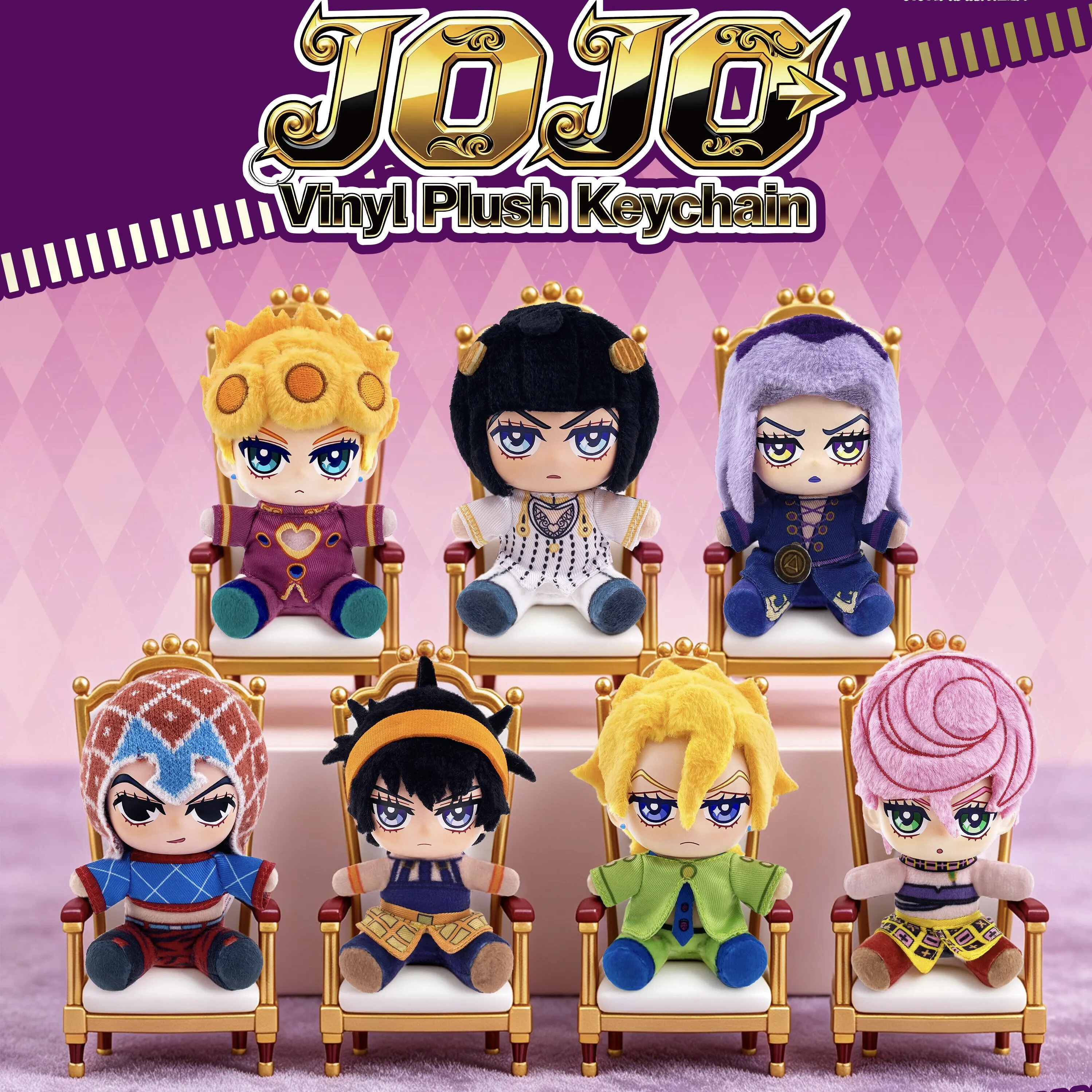 EAKI Rement JOJO Golden Wind Blind Box Juguetes de Peluche Giorno Giovanna Bruno Bucciarati Leone Abbacchio Narancia Ghirga Fugo Mista