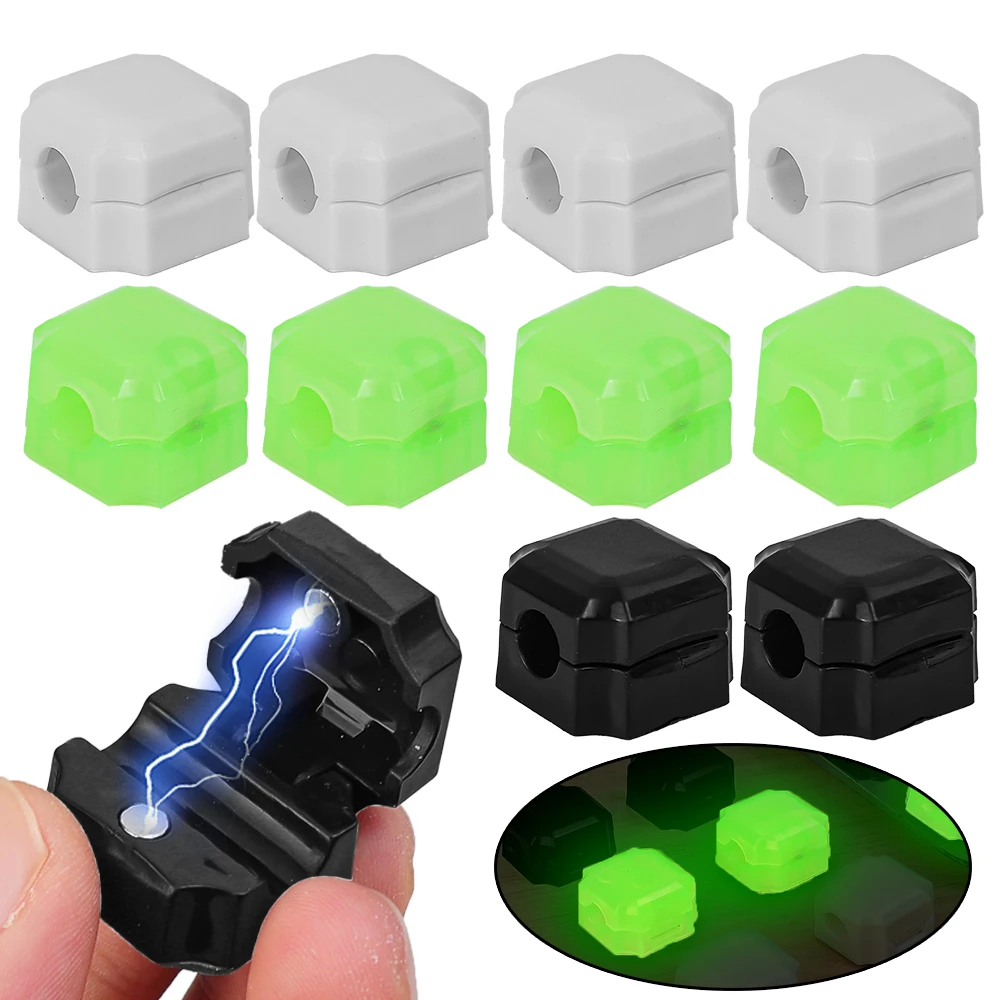 1/3/6/12PCS Luminous Magnetic Cable Clips Data Cord Holder Adjustable Desk Wall Magnet Wire Management Clamp For Home Office