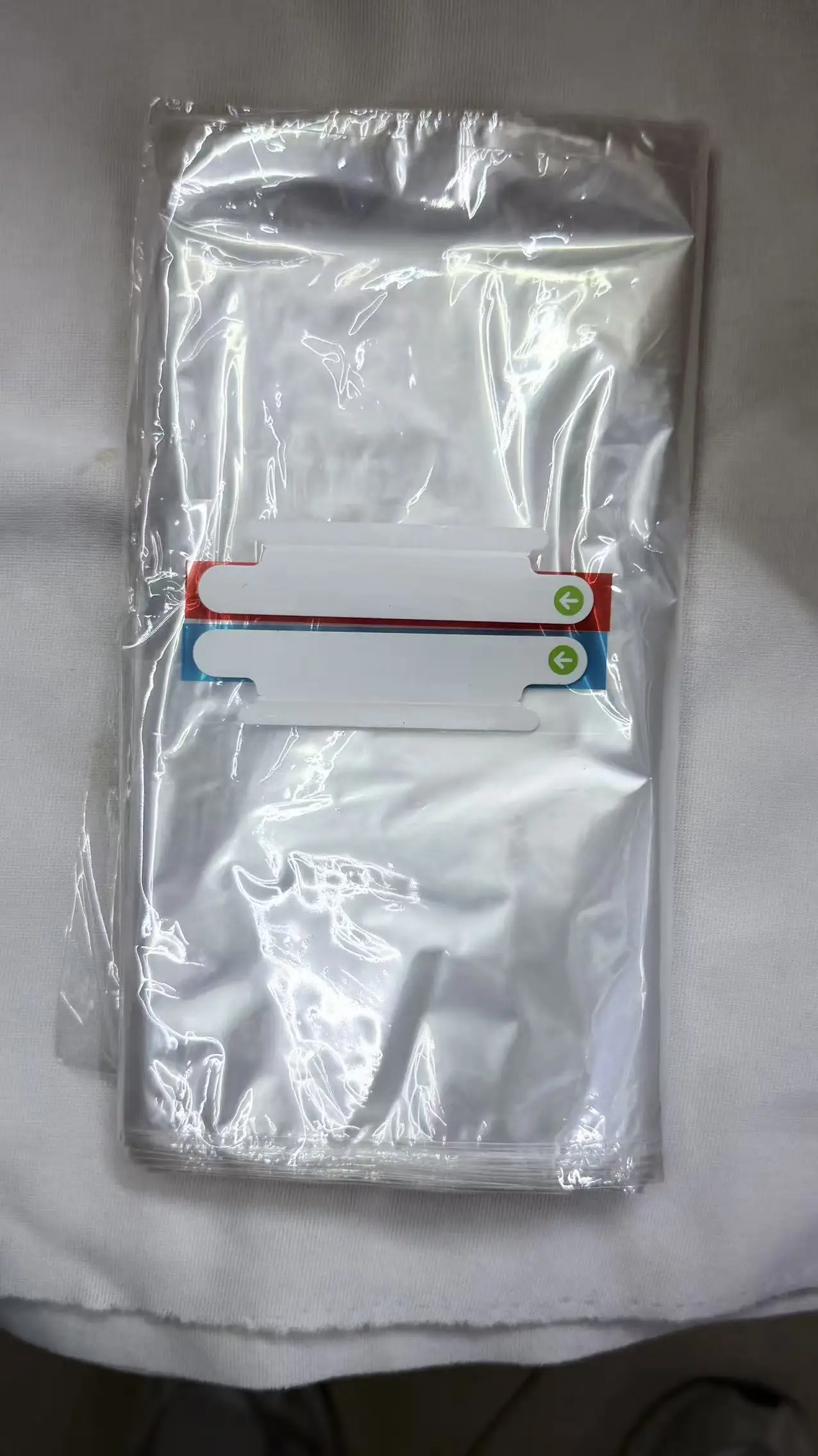 

100pcs shrink film Box Seal Label Sticker Film arrows Seals Stickers For HomePod TV 83mmX10mm 90mmX10mm shrink film arrows paper