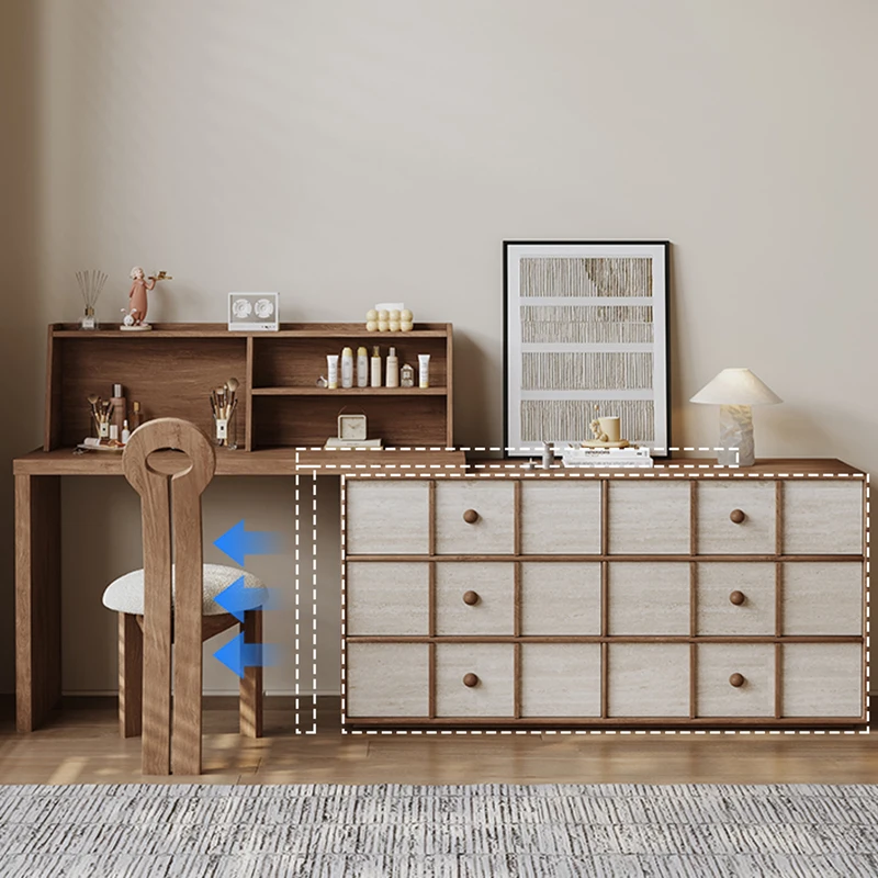 

Vintage Wood Dressing Table Bedside Bedroom Nail Drawers Dressing Table Filing Cabinets Coffee Vestidores Chinese Furniture