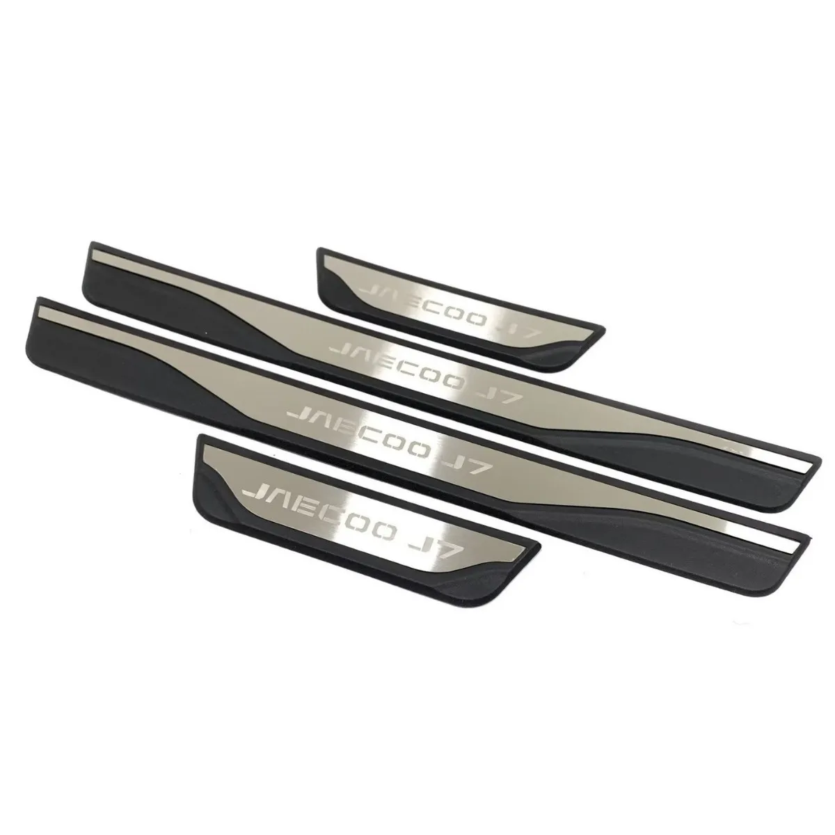 For Chery Jaecoo J7 2027 2026 2025 2024 Stainless Steel Door Sill Plate Plastic Black Styling Interior Accessories