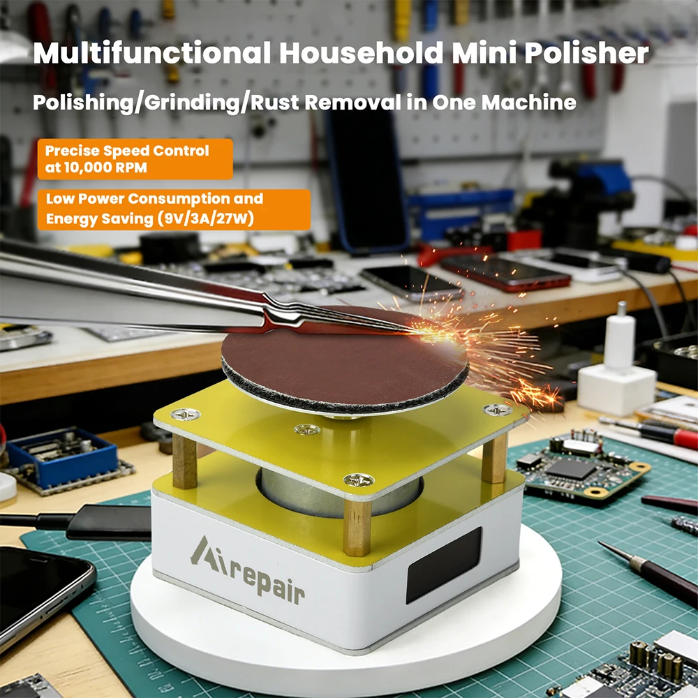 

Многофункциональная электрическая шлифовальная машина (полировщик) DC 9V 27W 10000 об/мин для домашнего ремонта и DIY-проектов