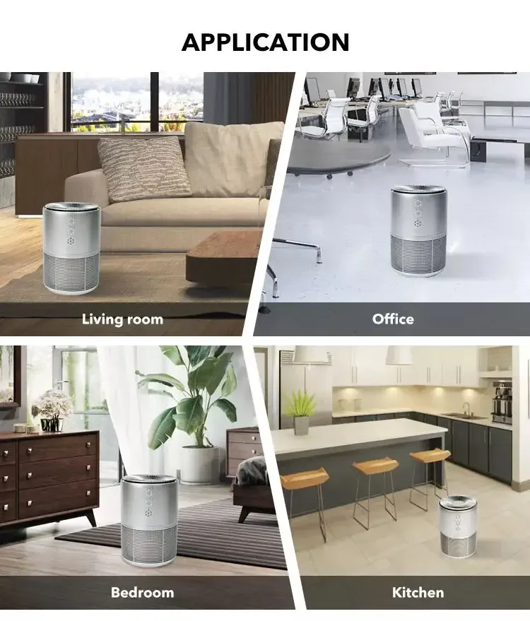 Pembersih Pembersih Udara Ruang Rokok Desktop Kebisingan Rendah