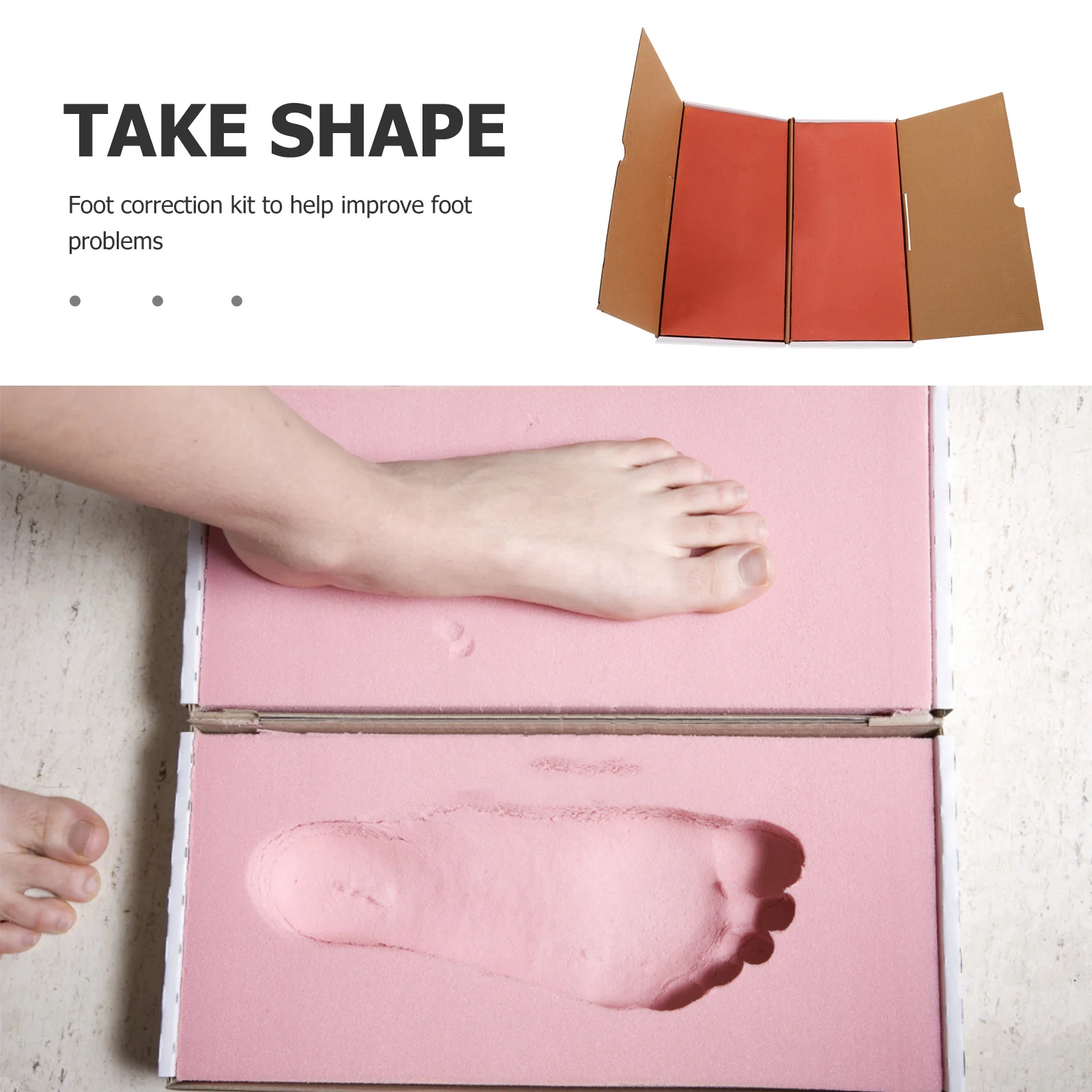 

1 set 1 Set Footprint Mold Box 3D Sponge Foot Casting Kit For Diy Insoles Hand Foot Print Kit Home Decor Gift Tool