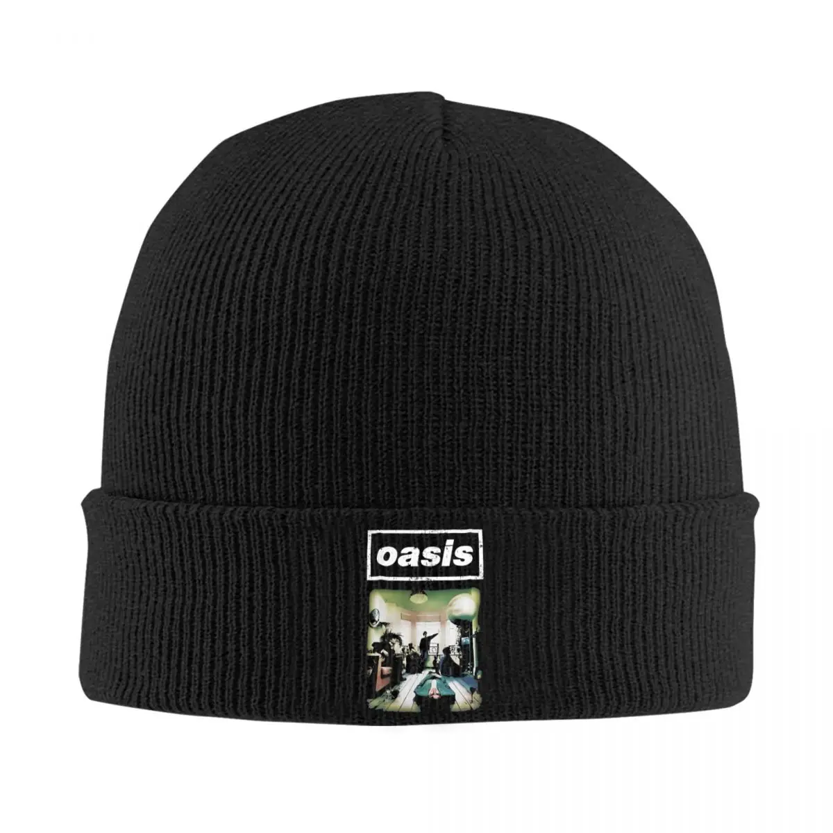 Oasised 90s Music Pop Rock Hats Autumn Winter Beanie Street Cap Men Women Skullcap