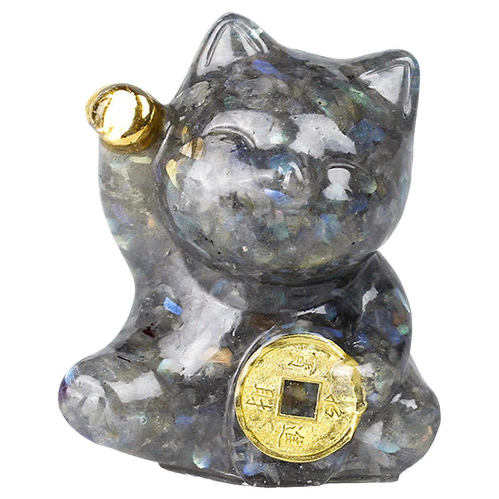 Estatuilla de gato de la suerte Maneki Neko, estatua de gatos de dinero, Decoración Para Boda y cumpleaños
