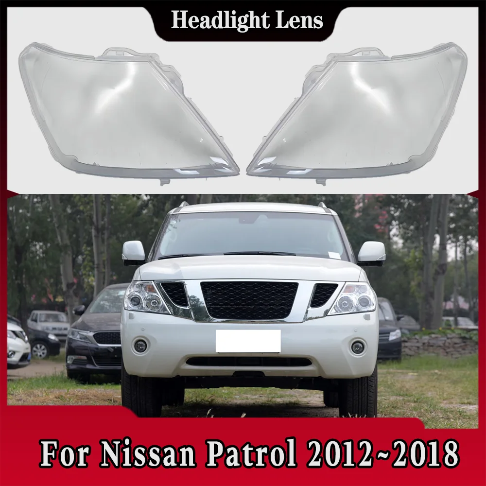 

Для Nissan Patrol 2012 2013 2014 2015 2016 2017 2018 прозрачная крышка фары из плексигласа замена оригинального абажура