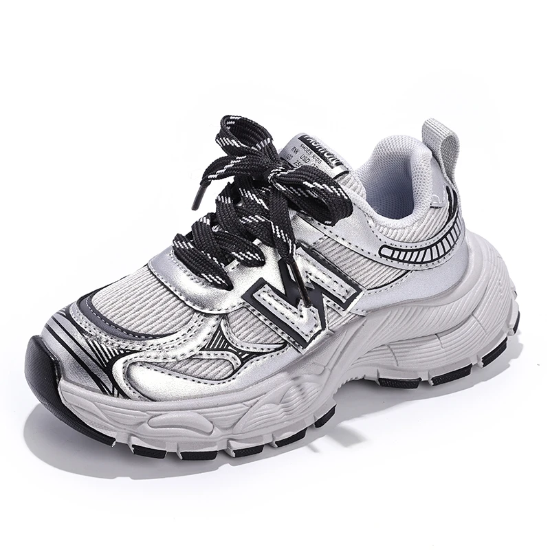 Baskets épaisses pour enfants, garçons et filles, randonnée, Tennis, course à pied, chaussures à semelle épaisse, légères et respirantes, baskets décontractées