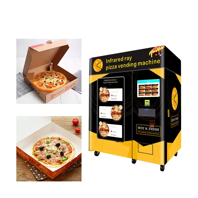 Customized Commercial Hot Food Pizza Vending Machine with Smart Touch Screen Payment System for Small Business
