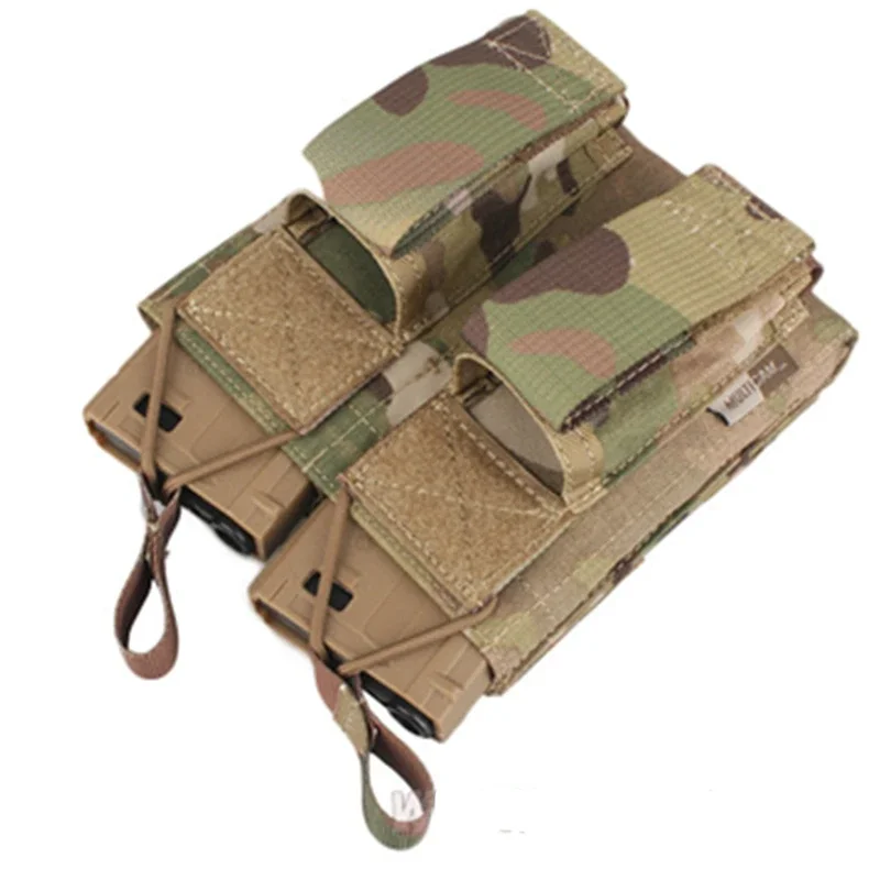 Emersongear Tattico Doppio Aperto Top 556 Fucile Pistola Modulare Magazine Pouch MOLLE PALS Mag Bag Fondina Wargame Airsoft Caccia