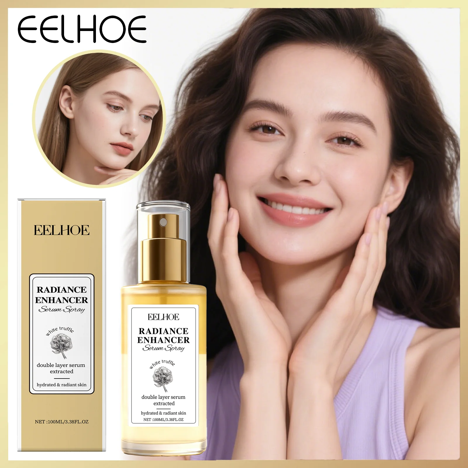 مصل الوجه الأبيض الكمأة 100 مللي مصل ترطيب ترطيب اشراق لإصلاح البشرة الجافة كريم التجاعيد المضاد للشيخوخة طقم هدايا #1