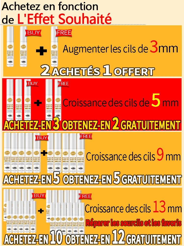 7-dniowy zestaw do szybkiego podnoszenia rzęs dla kobiet Serum na porost rzęs Bezpieczne, niedrażniące produkty do makijażu kosmetycznego 10 ml Zwiększają 3 mm-13 mm