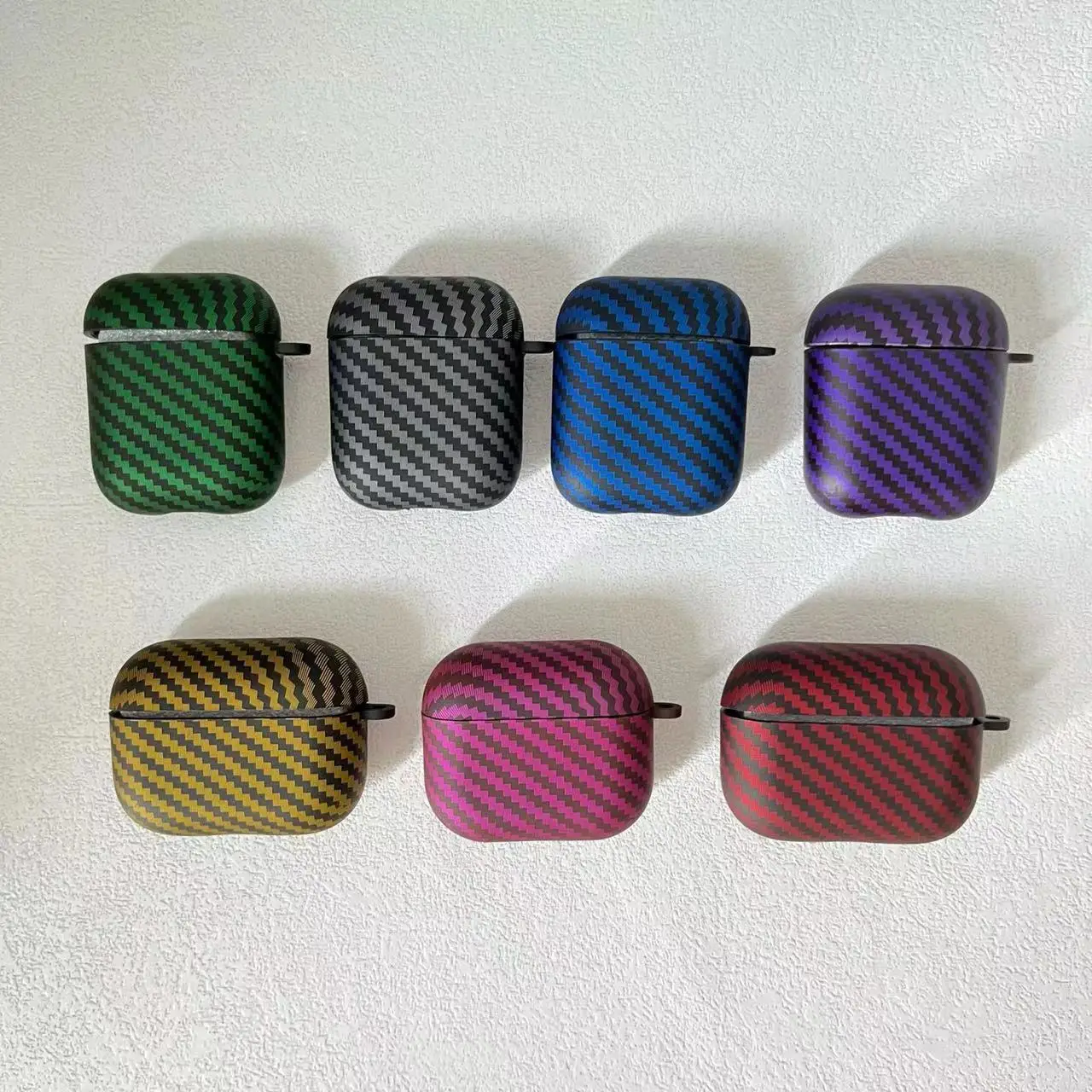 2022新ケースairpodsのためのプロ2 airpods 3 2 1ケース勾配炭素繊維勾配カバーairpodsのためのプロ2アクセサリー