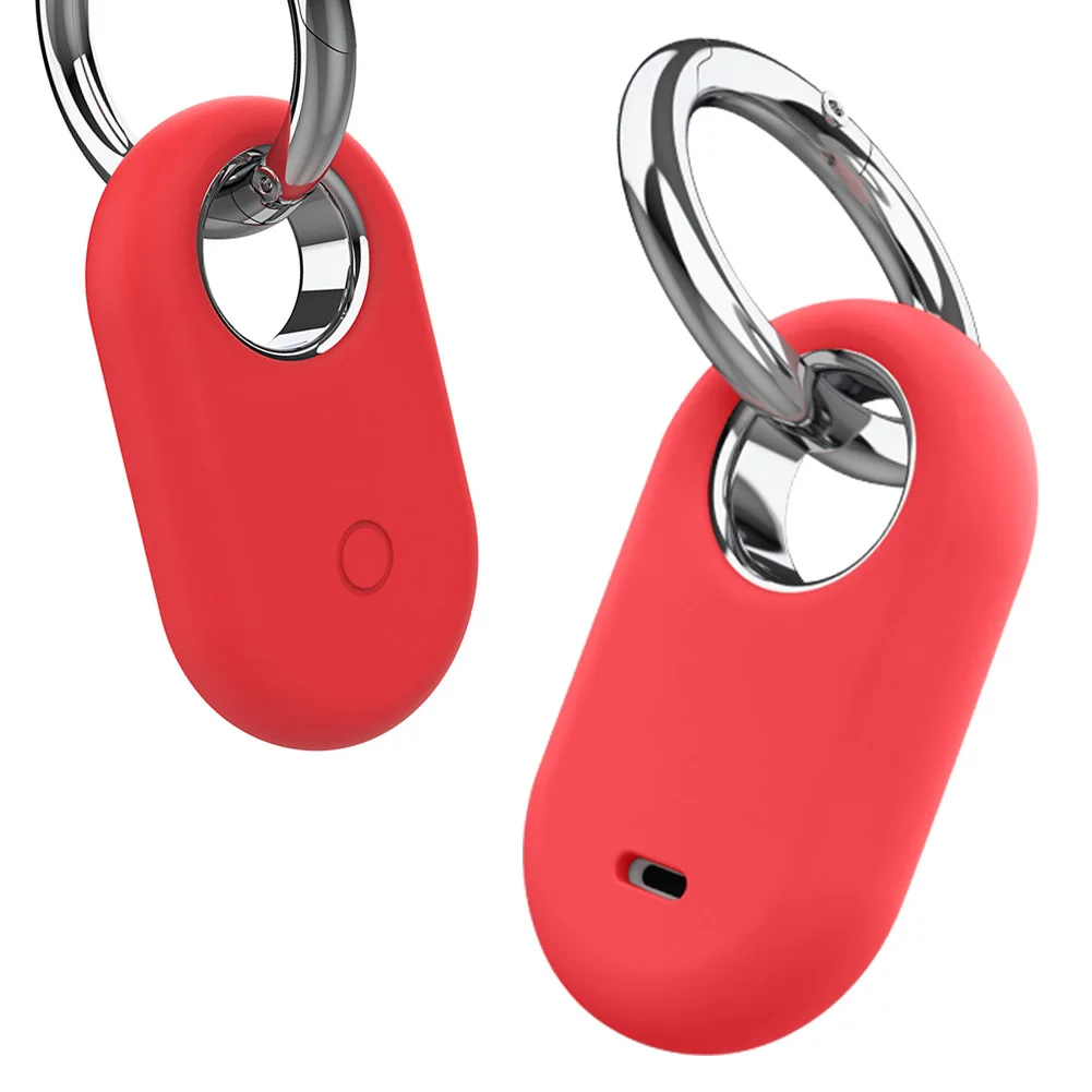 

2/4PCS Silicone Case Anti-Drop Case Cover Shell Shockproof Soft Protective Sleeve Skin Cover with Keychain for Galaxy SmartTag2