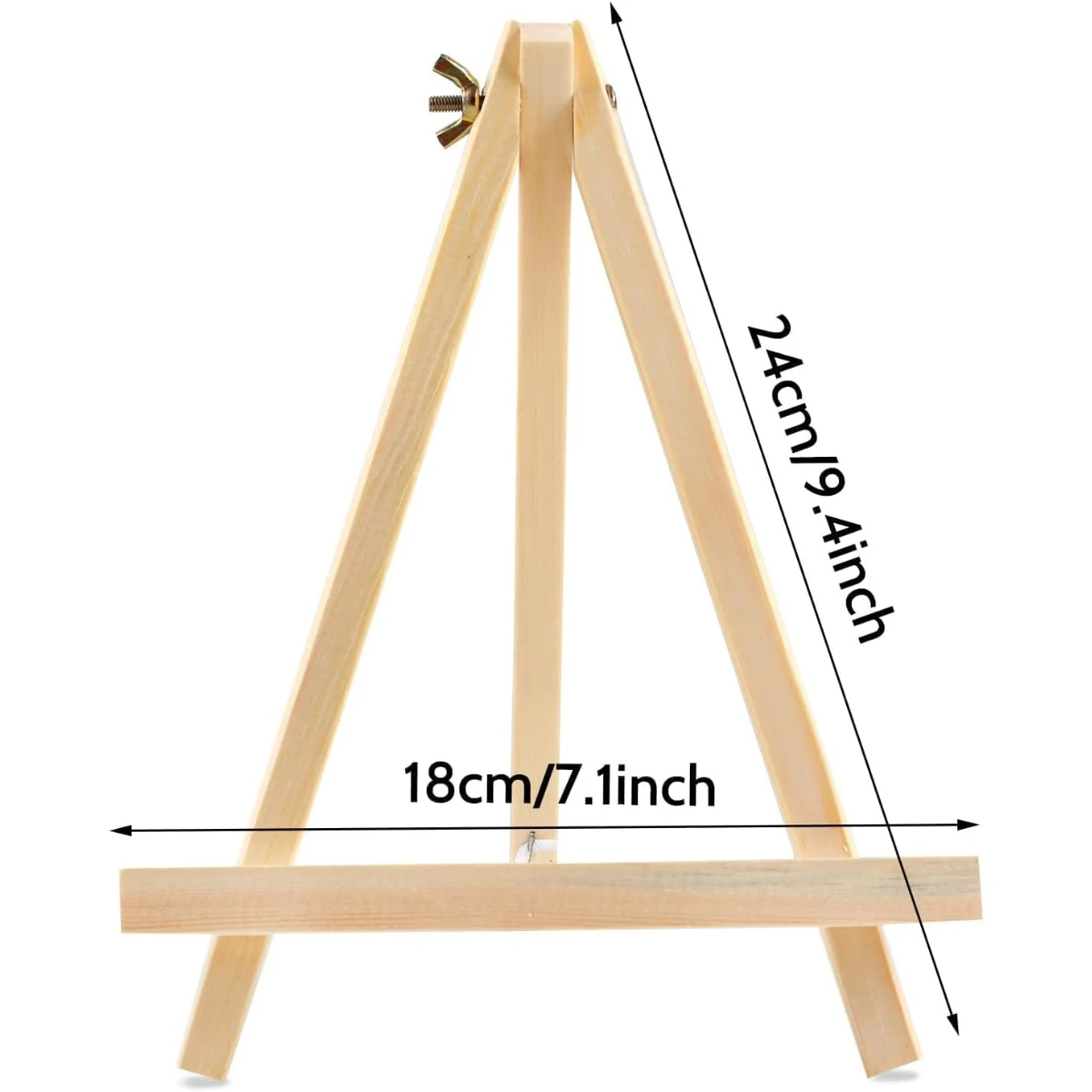 6/12Pack 9Inch Wood Easels Stand for Painting Canvases, Tripod, Tabletop Easels for Art Craft Painting Easel for Adults Students