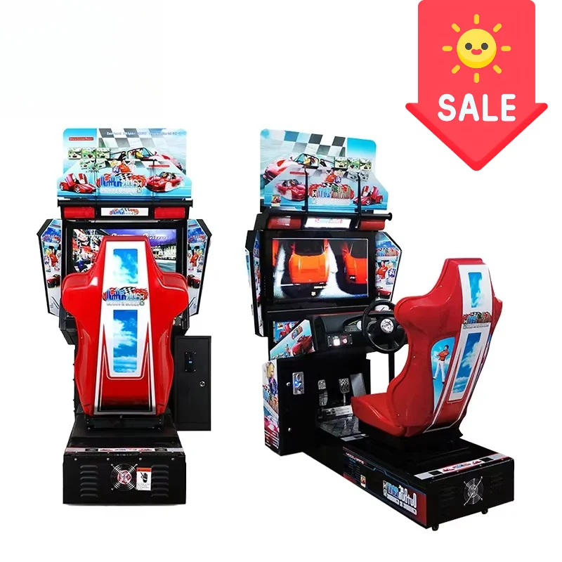 Factory Price Driving Simulator Arcade Racing Car Game Machine for Game City Custom