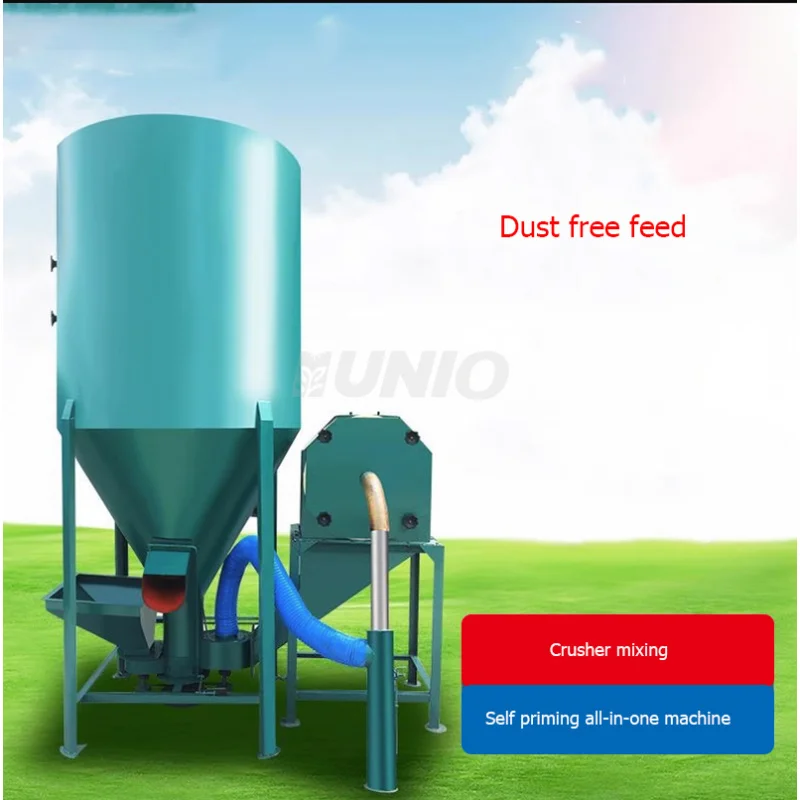 Produsen Mesin Pencampur dan Penghancur Pakan Multifungsi All-In-One Baru