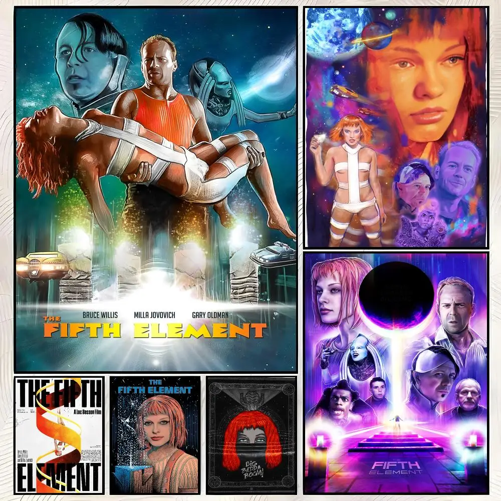 Movie T-The Fifth Element Poster HD PP Paper Waterproof Wall Art Print for Bedroom Living Room Decor