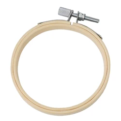 1pc 8-26cm Wooden Embroidery Hoops Frame Bamboo Embroidery Hoop Rings For DIY Cross Stitch Needle Craft Tool Home Decor