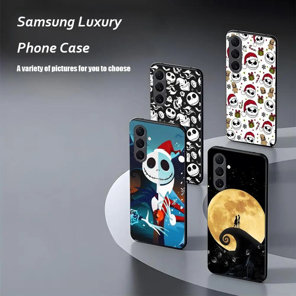 The Nightmare Before Christma Phone Case For Samsung Galaxy S25 S24 S23 S22 S21 S20 Plus Ultra Note20 Soft Black