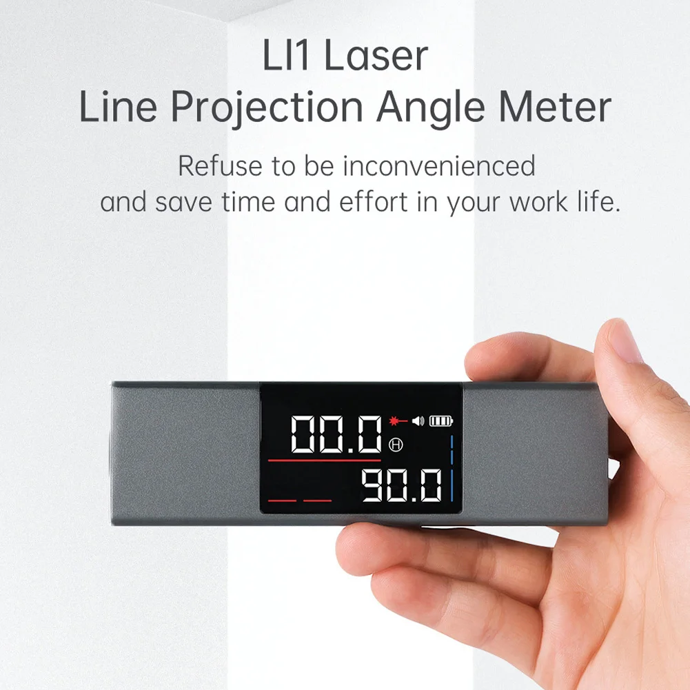 New hot sale Laser Protractor Digital Inclinometer Angle Measure Laser Ruler Type-C Charging Laser universal Measurement Tools