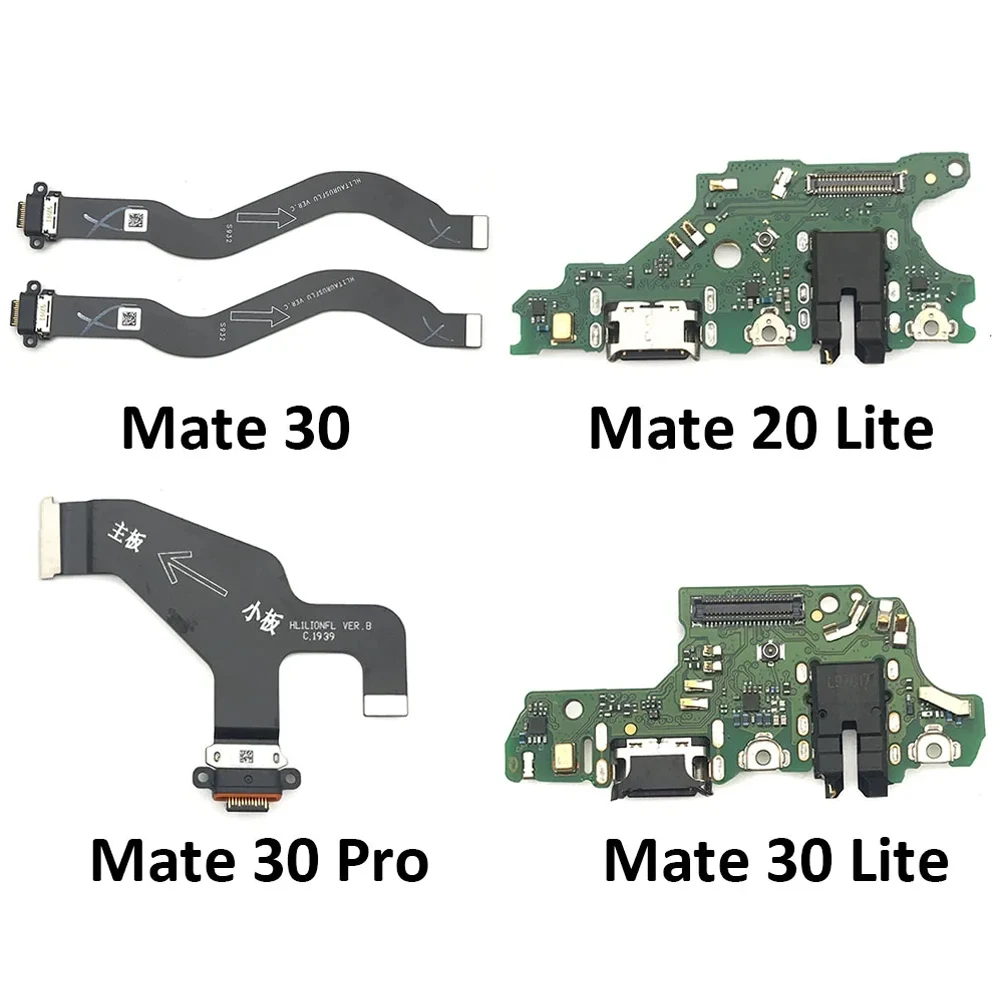 NEW Tested Full Chip USB Charge Port Jack Dock Connector Charging Board Flex Cable For Huawei Mate 9 10 20 30 Lite 40 50 Pro 20X