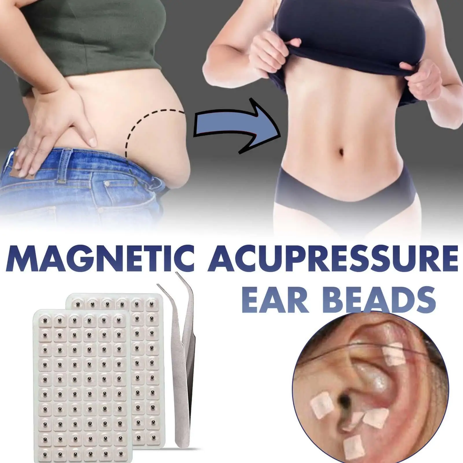 Agujas de acupuntura Vaccaria, 120 Uds., semillas de prensa de oreja, multicondiciones, Kit de acupresión de semillas de oreja, acupuncturas, yeso Vaccaria