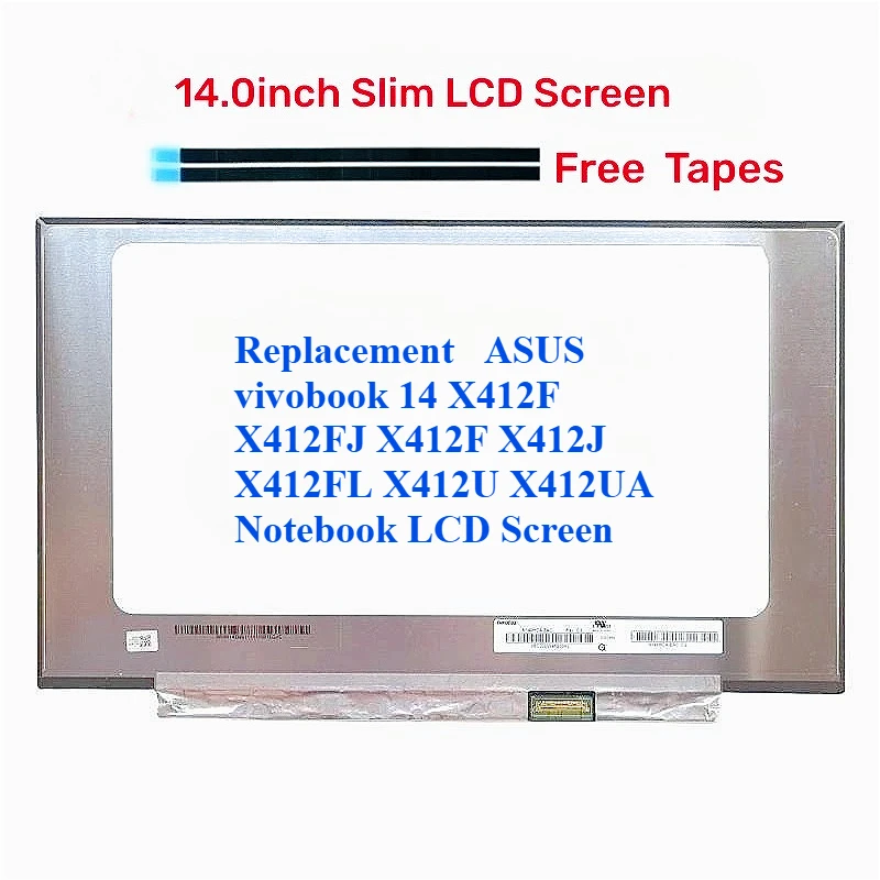 For  Lenovo Ideapad S340 S340-14IIL S340-API S340-14IML S340-14IWL 81N7 81N9 Laptop LCD Screen