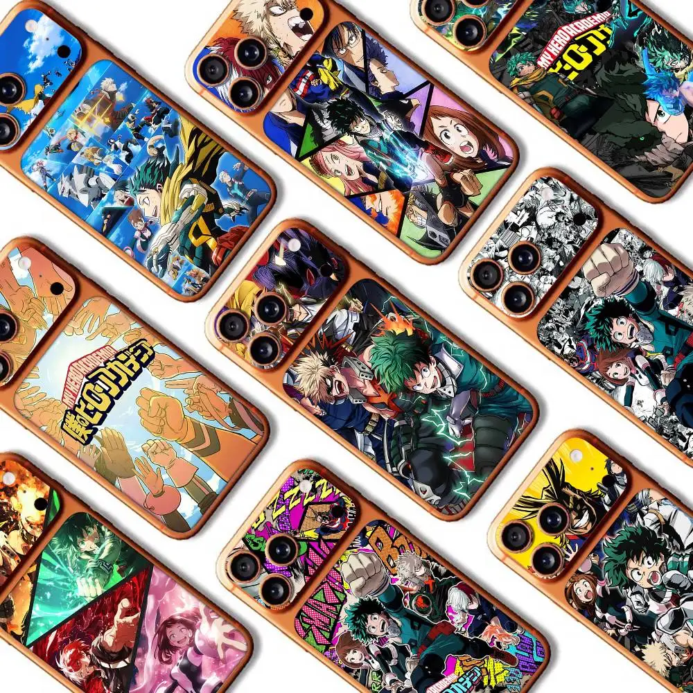 

M-My H-Hero A-Academia Anime Back Cover Decal Protective For Iphone 17 Pro Max Skin Sticker Back Protective Decorative Sticker