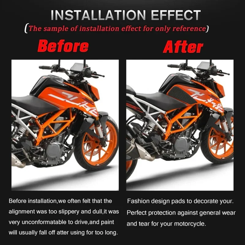 Новый стиль высокого качества для KTM DUKE 390 DUKE 250, 2018-2023 Traccion боковая накладка мотоциклетный бак газовое топливо коленная рукоятка