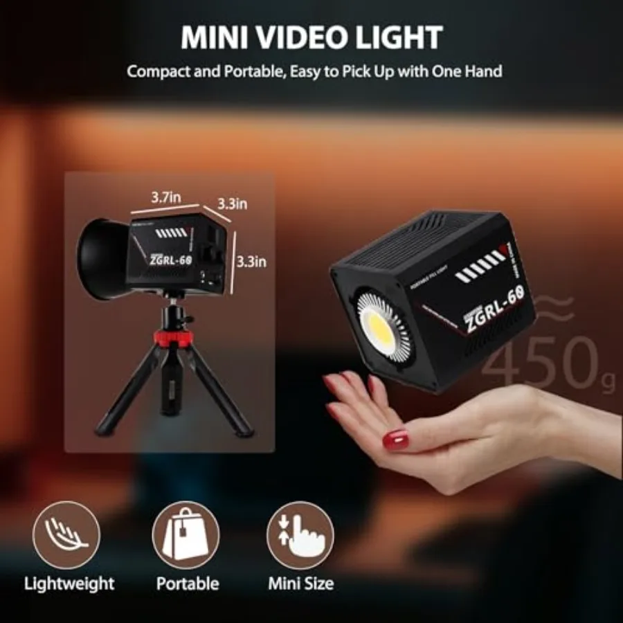 60-ваттный COB LED видеосветил – обзор и цена Photography Lighting Handheld