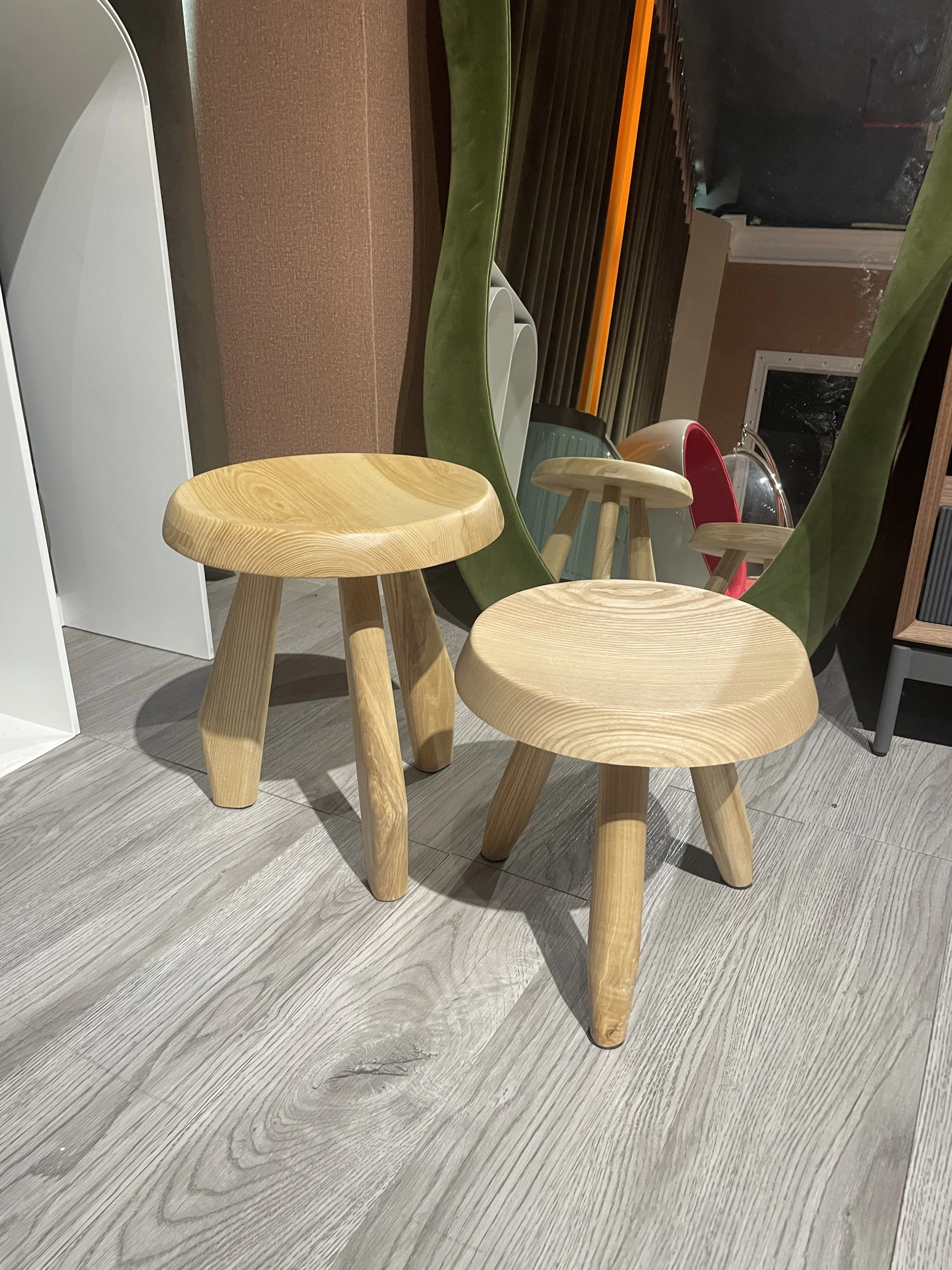 for High quality  stool chair round ottoman stool charlotte perriand tabouret meribel stool