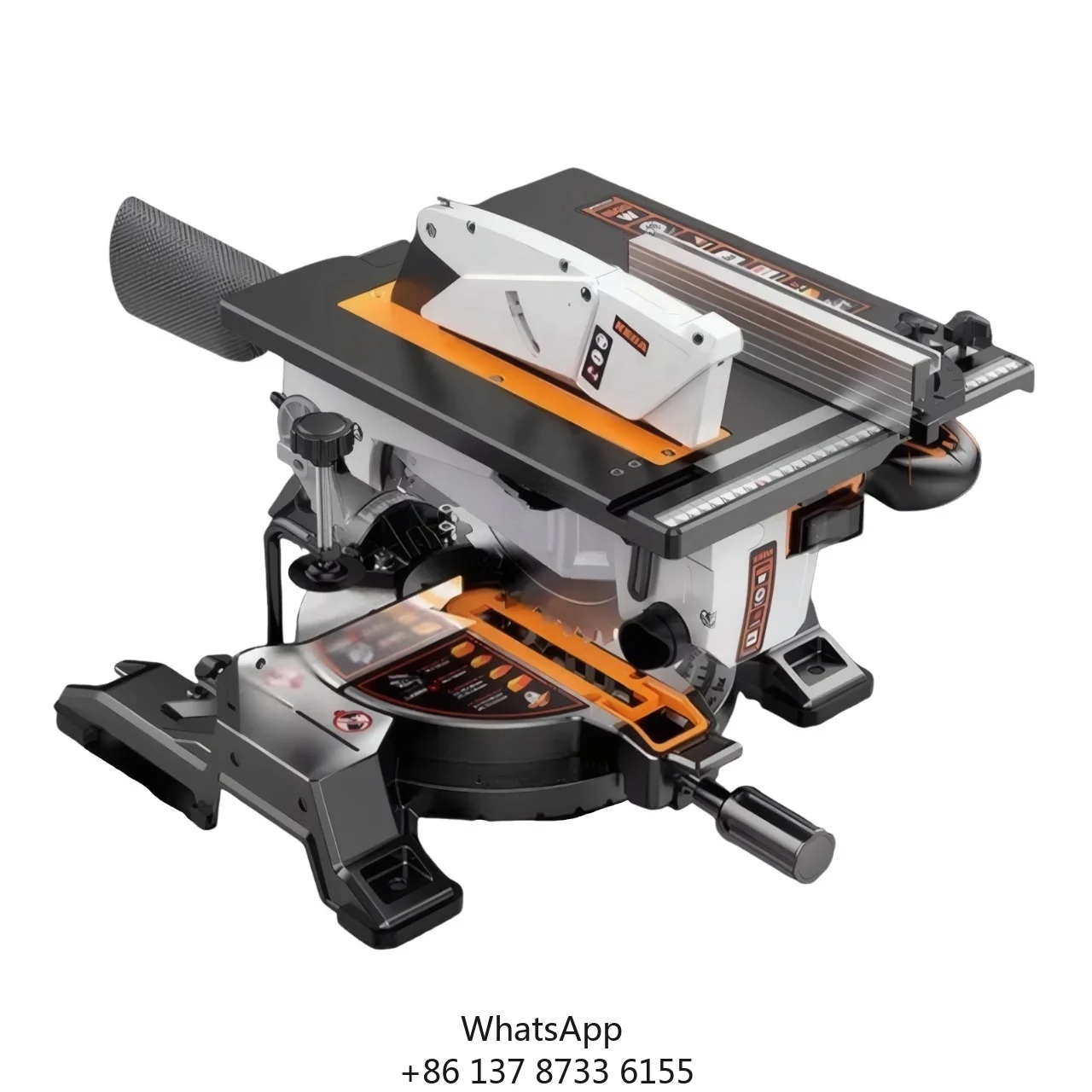 Комбинированная пила KD-1800, прецизионный контроль глубины, механизм ограничительной гайки скольжения, резка ПВХ/алюминия