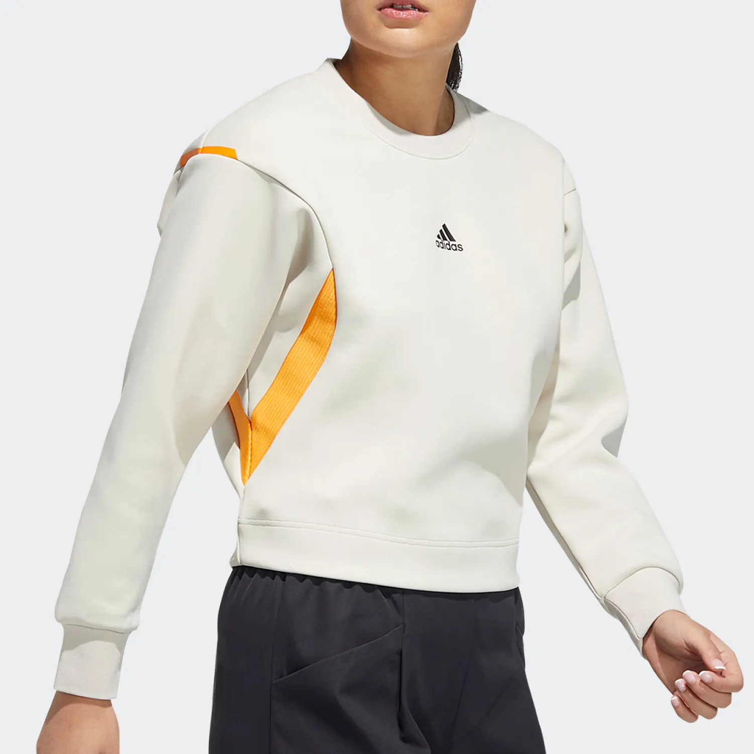 

Adidas genuine seasonal new women's sports pullover sweatshirt HF0042