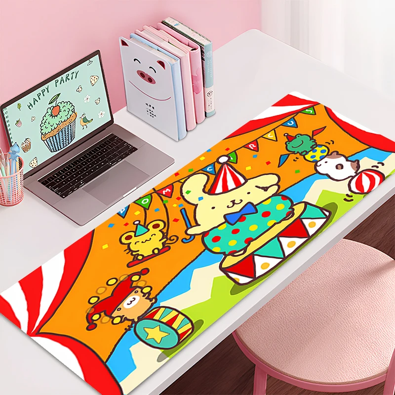 Mouse Pad Pom Pom Purin Non-Slip Rubber Edge locking mousepads Game play mats notebook computer Kawaii Sanrio Home Decor gift