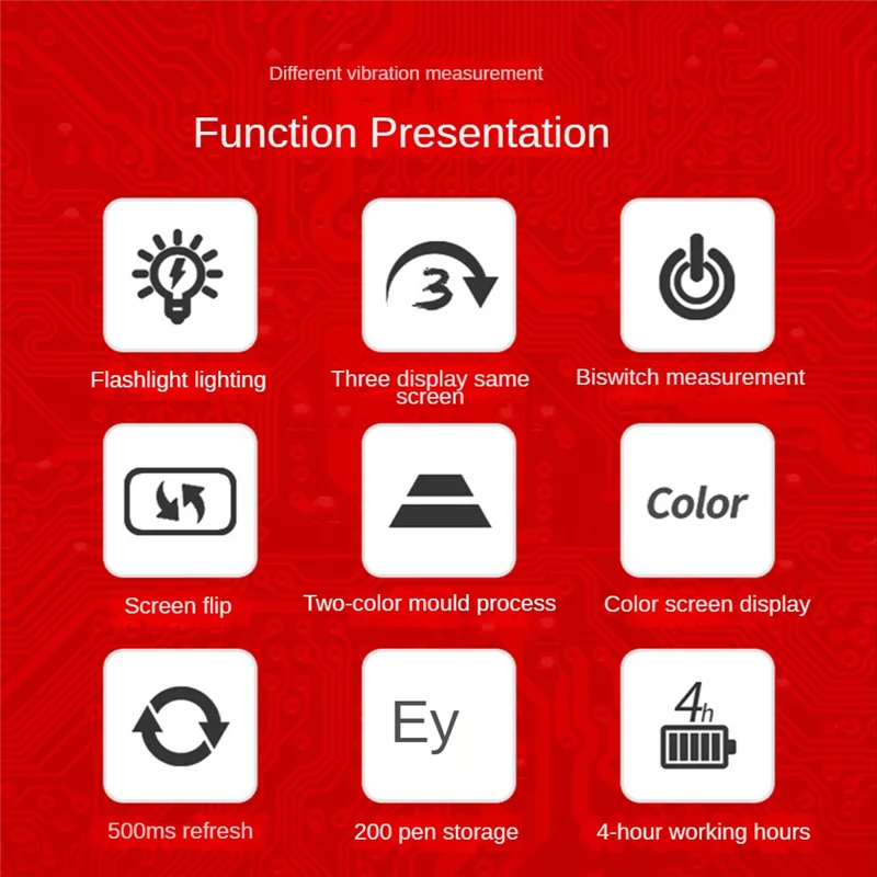 

SNDWAY SW65A Высокоточный детектор вибрации Измеритель вибрации Детектор вибрации Измеритель вибрации Цифровой высокоточный измеритель