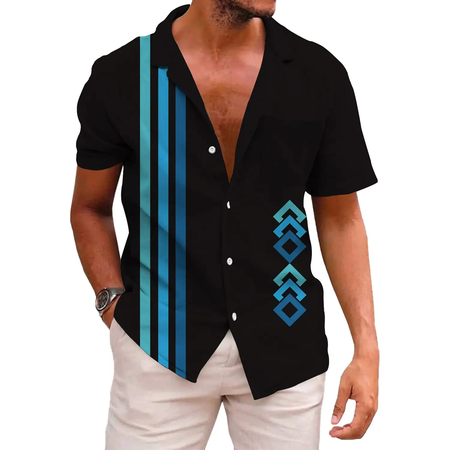 

KYKU забавная гавайская рубашка для мужчин, рубашки для ладони и пляжа, одежда для тропического отдыха