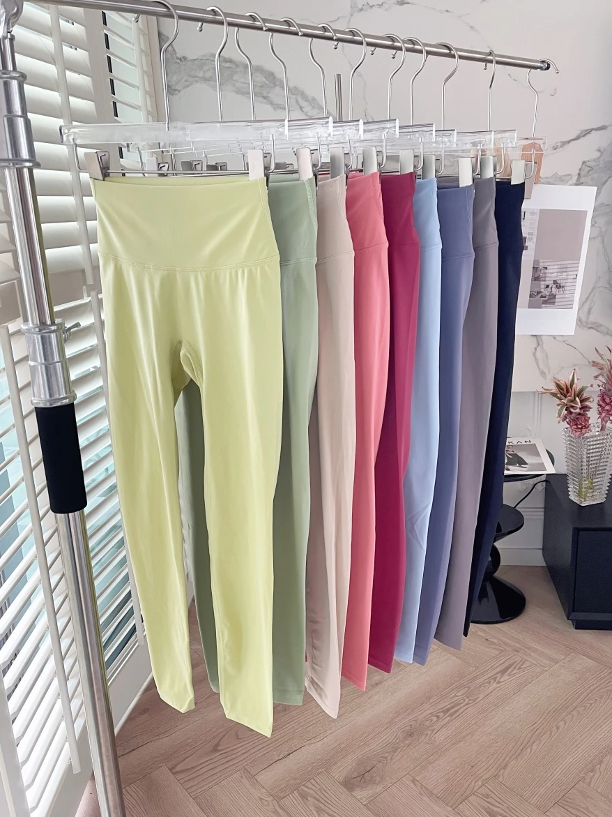 High Waist Macaron Color Fitness Pants Women's Strapless Yoga Set No Embarrassing Lines Peachy Butt Design Online Exclusive