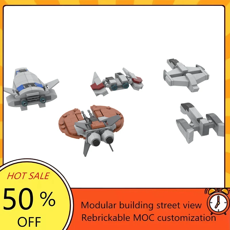 

290PCS Popular Space War Movie Model MOC Building Bricks Spaceship Modular Technology Gifts Holiday Assemble Children Toy Suit