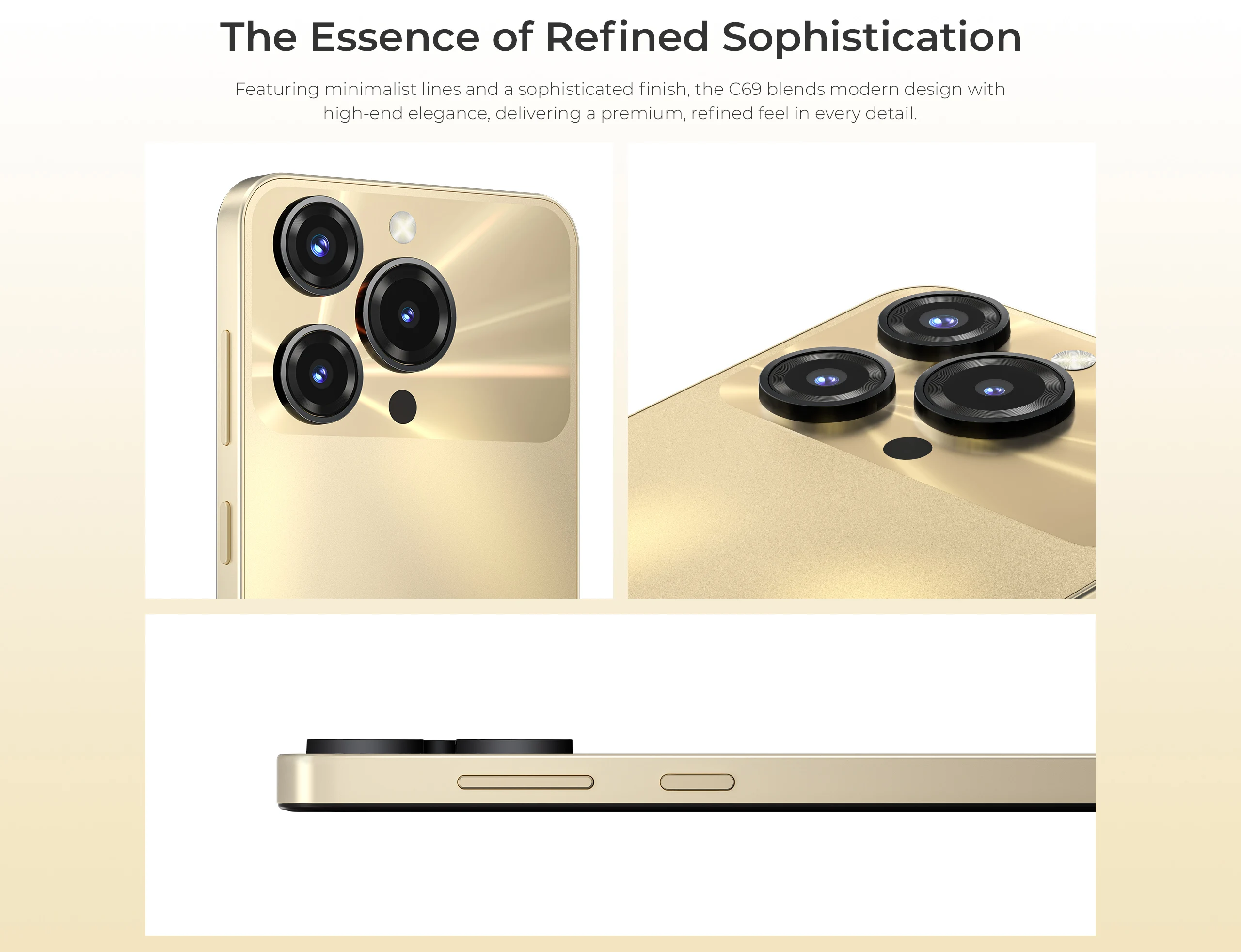 OUKITEL C69 Smartphon Android 15 7.2" HD+ Large Screen Dual 4G Mobile Phone 24GB(8+16)+256GB 6000mAh 64MP Main Camera 120Hz NFC