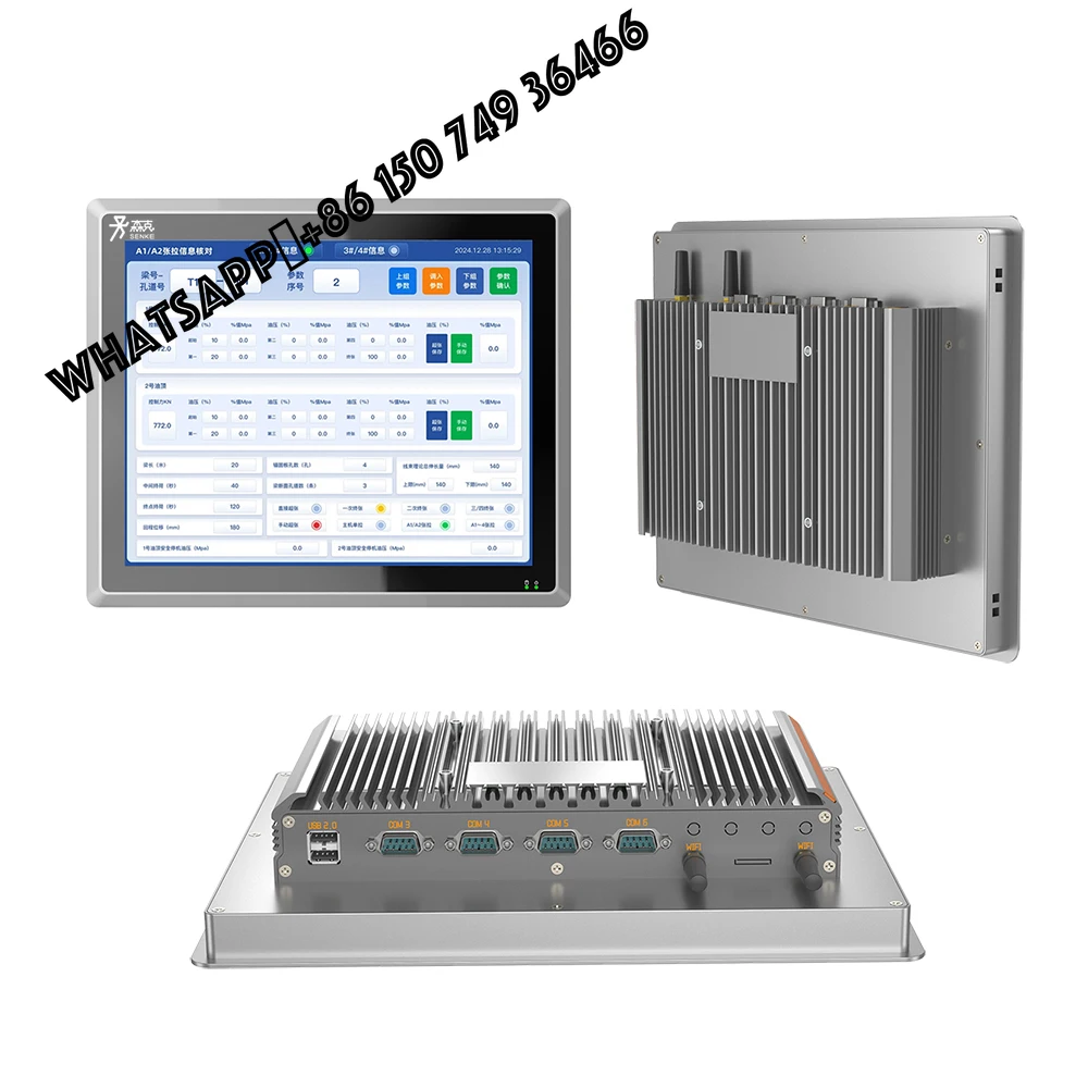 Senke Wall Mount Flat Industrial Panel Pc Touch Hmi Panel 10.1 Inch Industrial Touch Screen Panel Pc  with VESA Mount Support