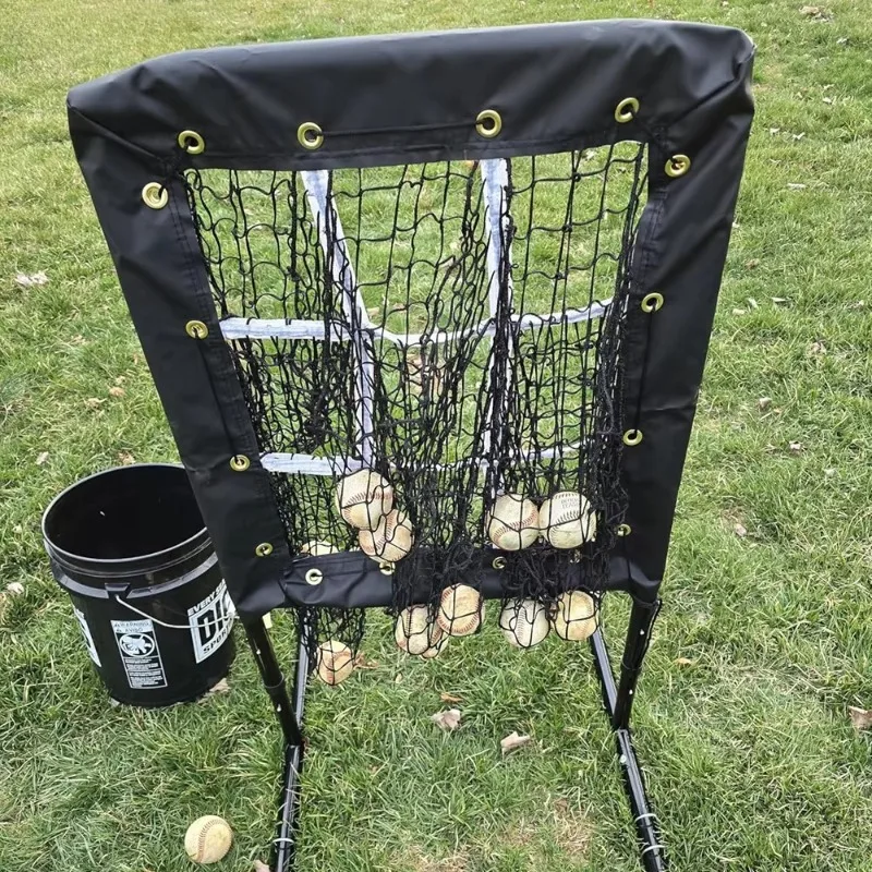 

Selection Portable Pitcher Training Equipment with 9 Pocket Baseball Softball Practice Pitching Target Net